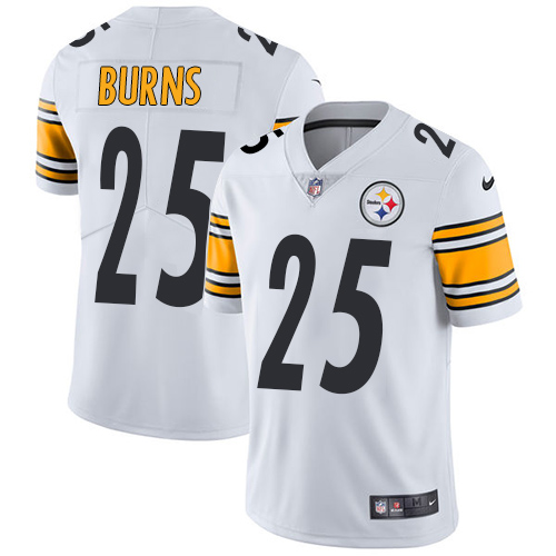 Nike Steelers #25 Artie Burns White Men's Stitched NFL Vapor Untouchable Limited Jersey - Click Image to Close